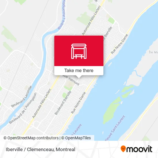 Iberville / Clemenceau map