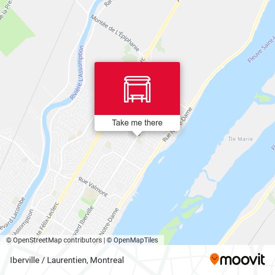 Iberville / Laurentien map