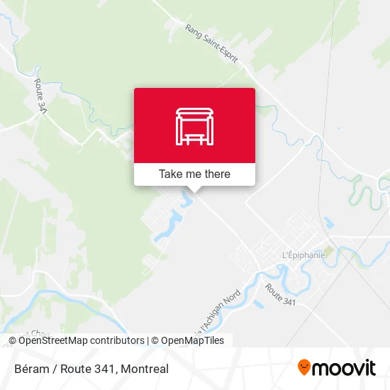 Béram / Route 341 map