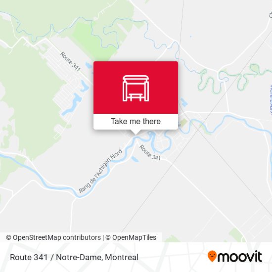 Route 341 / Notre-Dame map