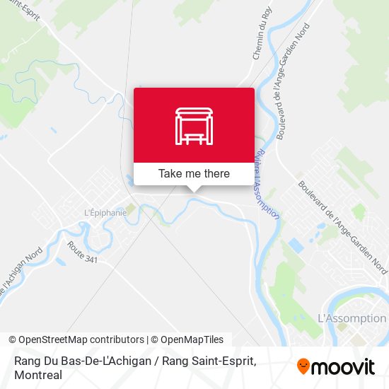 Rang Du Bas-De-L'Achigan / Rang Saint-Esprit map