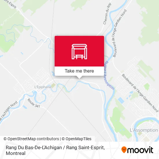 Rang Du Bas-De-L'Achigan / Rang Saint-Esprit map