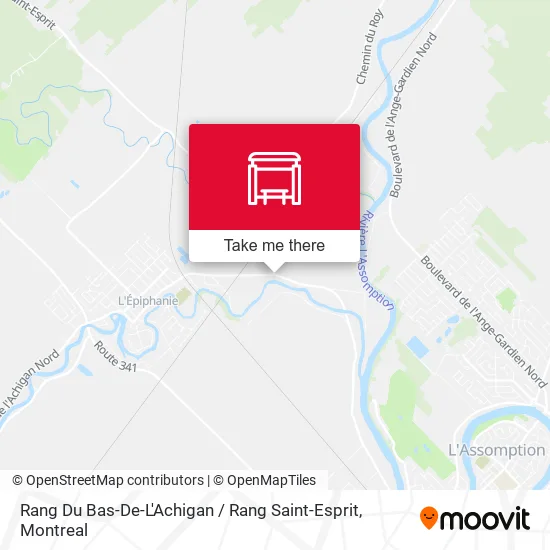 Rang Du Bas-De-L'Achigan / Rang Saint-Esprit map
