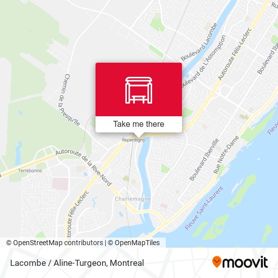 Lacombe / Aline-Turgeon map