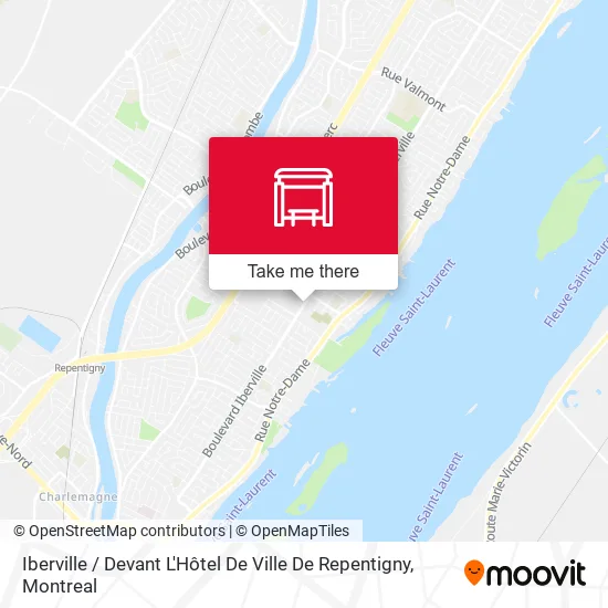 Iberville / Devant L'Hôtel De Ville De Repentigny map
