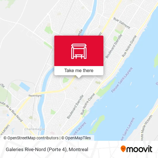 Galeries Rive-Nord (Porte 4) map