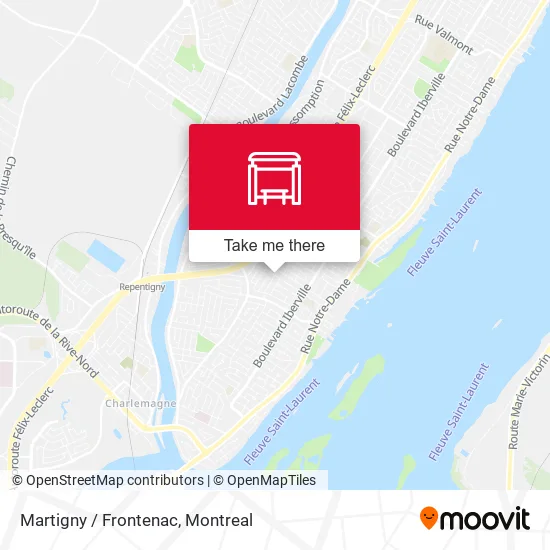 Martigny / Frontenac map