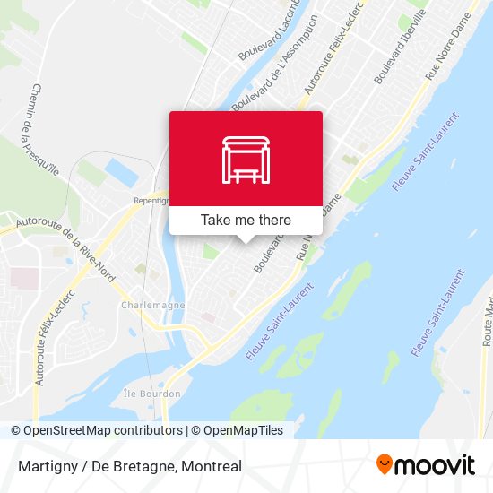 Martigny / De Bretagne map