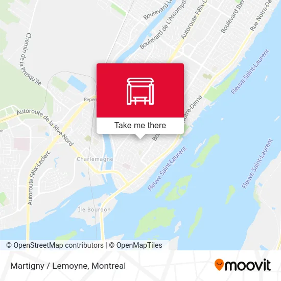Martigny / Lemoyne map