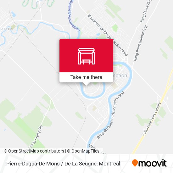Pierre-Dugua-De Mons / De La Seugne map