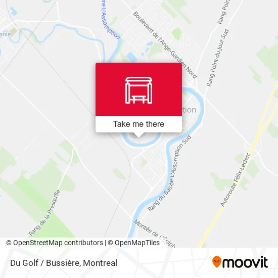 Du Golf / Bussière map