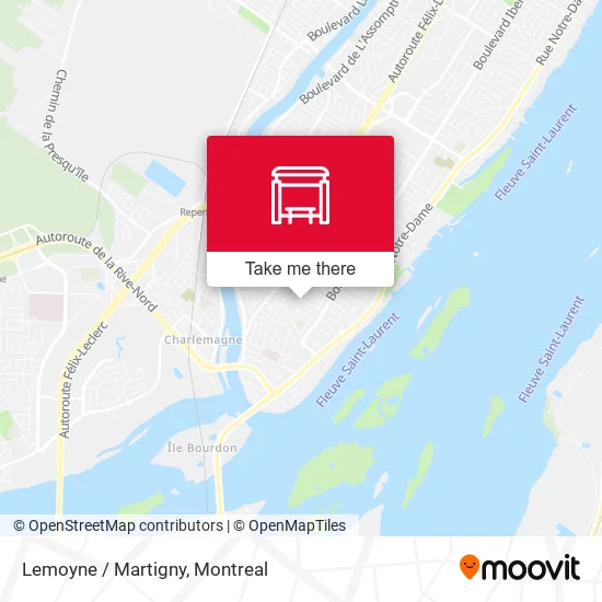 Lemoyne / Martigny map