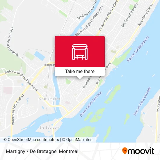 Martigny / De Bretagne map