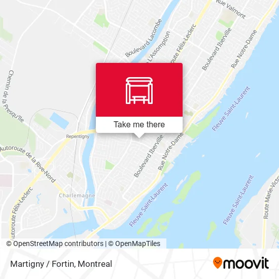 Martigny / Fortin map