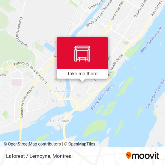 Laforest / Lemoyne map