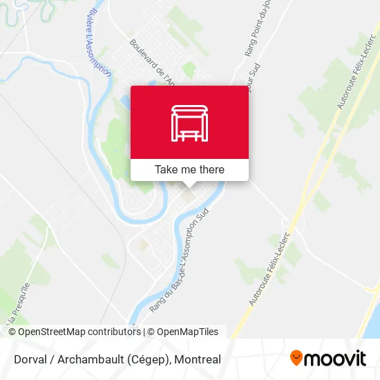 Dorval / Archambault (Cégep) map