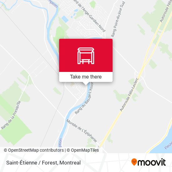 Saint-Étienne / Forest map