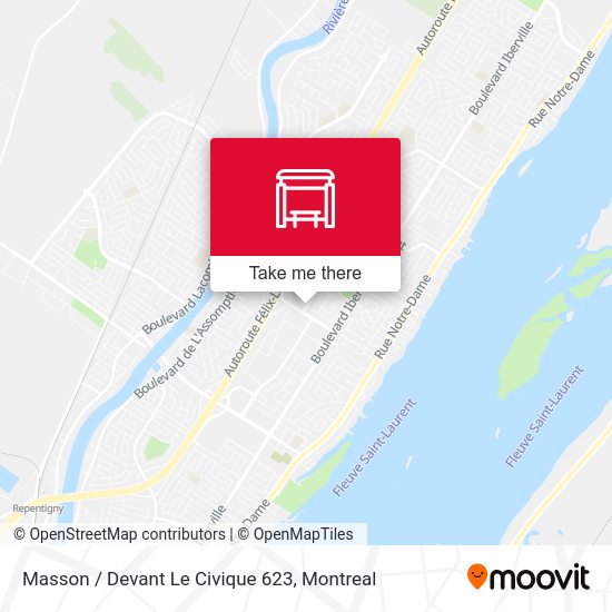 Masson / Devant Le Civique 623 map