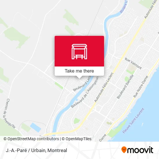 J.-A.-Paré / Urbain map