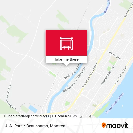 J.-A.-Paré / Beauchamp map