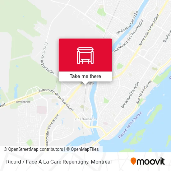 Ricard / Face À La Gare Repentigny map