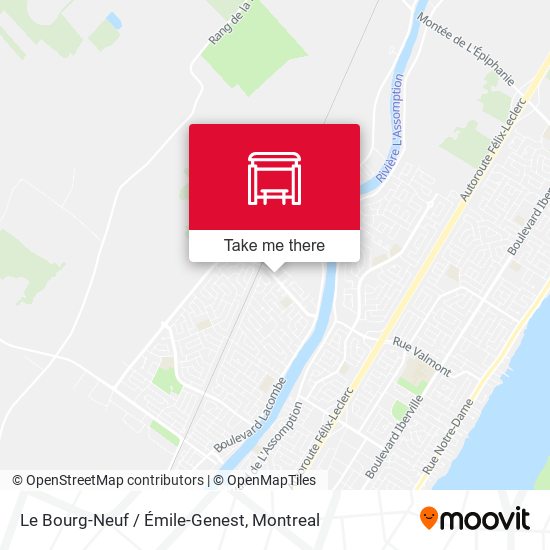 Le Bourg-Neuf / Émile-Genest map