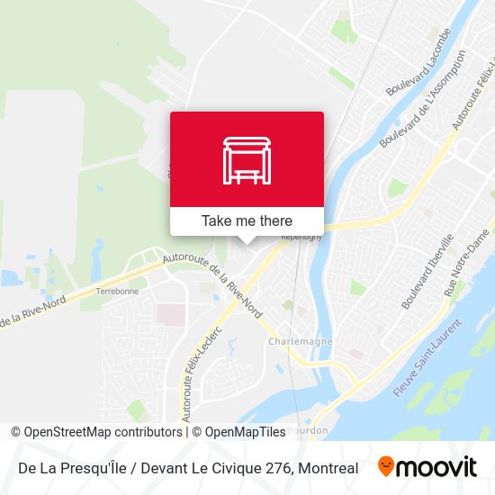 De La Presqu'Île / Devant Le Civique 276 map