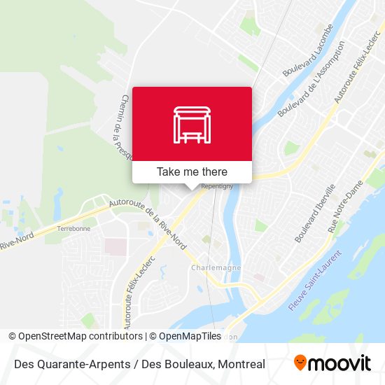 Des Quarante-Arpents / Des Bouleaux map