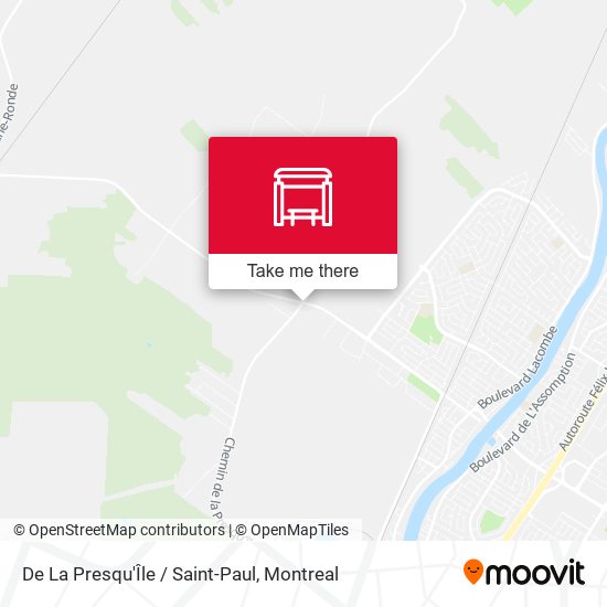 De La Presqu'Île / Saint-Paul map