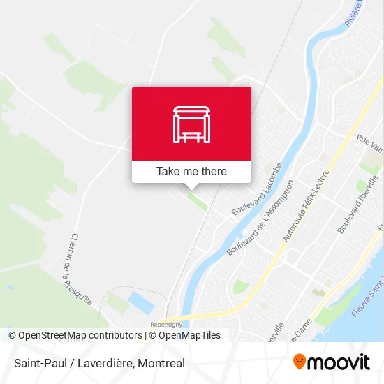 Saint-Paul / Laverdière map