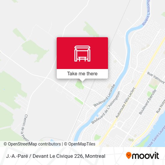 J.-A.-Paré / Devant Le Civique 226 map