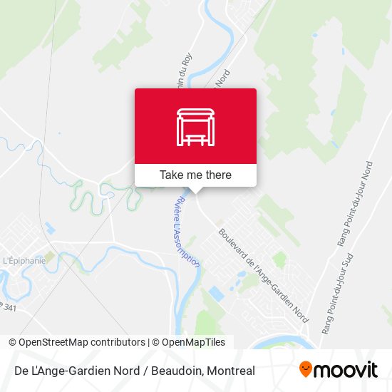 De L'Ange-Gardien Nord / Beaudoin map