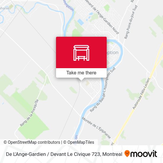 De L'Ange-Gardien / Devant Le Civique 723 map