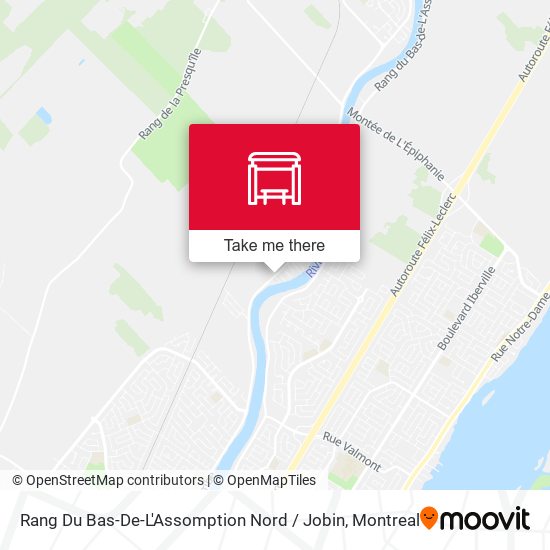 Rang Du Bas-De-L'Assomption Nord / Jobin map