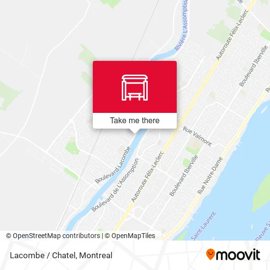 Lacombe / Chatel map