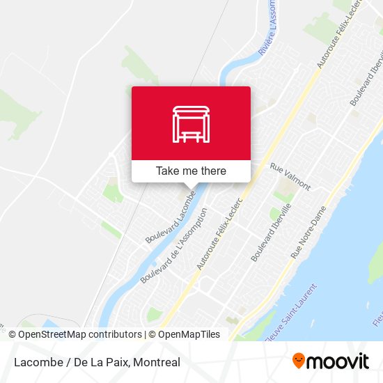 Lacombe / De La Paix map