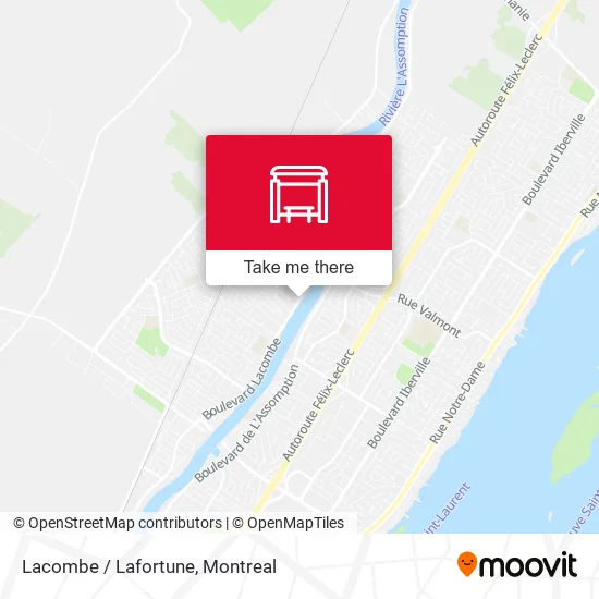 Lacombe / Lafortune map