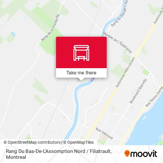 Rang Du Bas-De-L'Assomption Nord / Filiatrault map