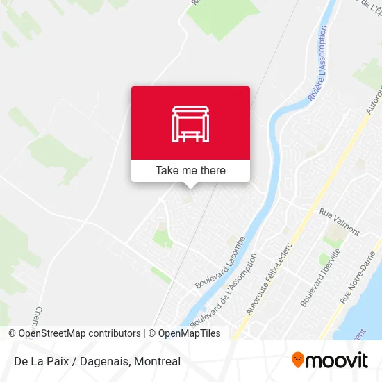 De La Paix / Dagenais map