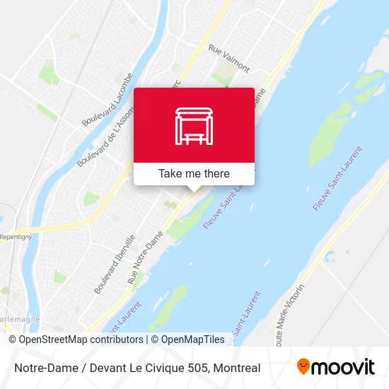 Notre-Dame / Devant Le Civique 505 map