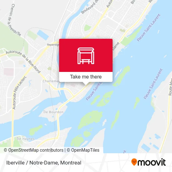 Iberville / Notre-Dame map