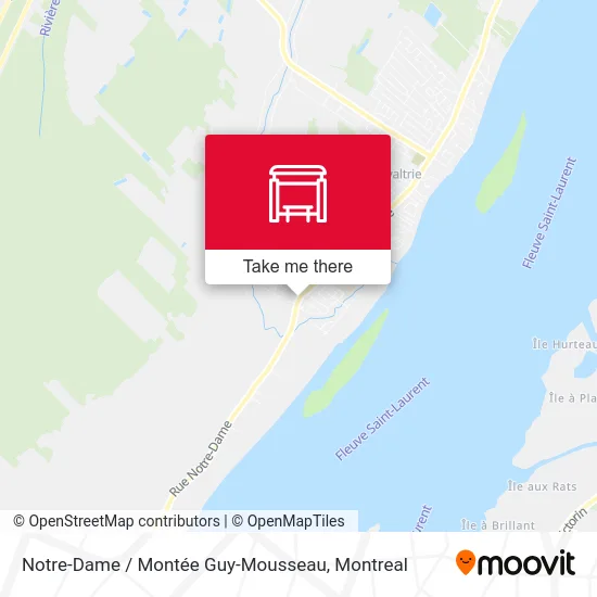 Notre-Dame / Montée Guy-Mousseau map
