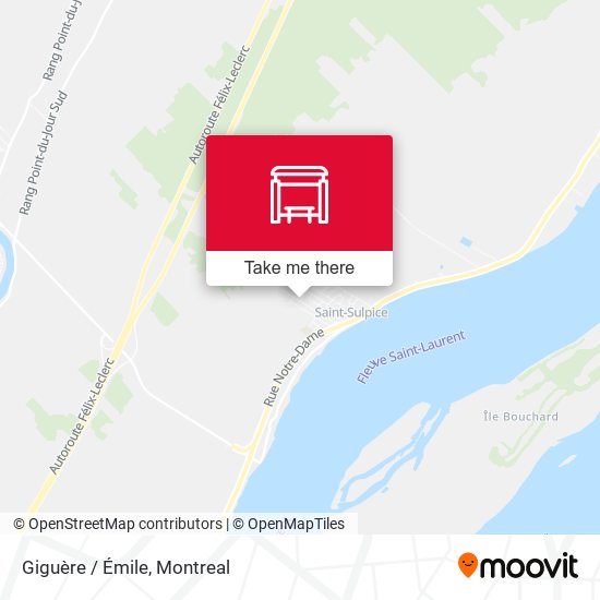 Giguère  / Émile map