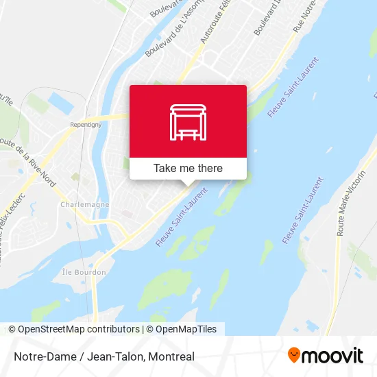 Notre-Dame / Jean-Talon map