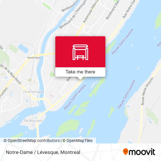 Notre-Dame / Lévesque map
