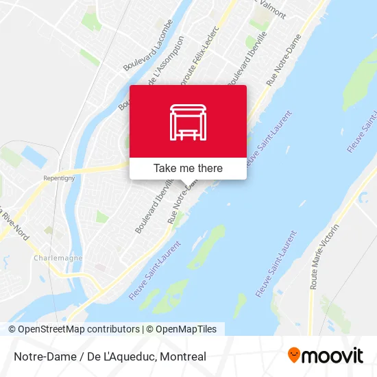 Notre-Dame / De L'Aqueduc map