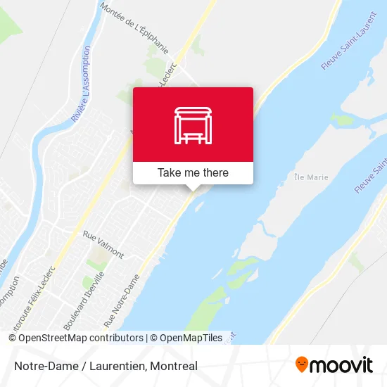 Notre-Dame / Laurentien map