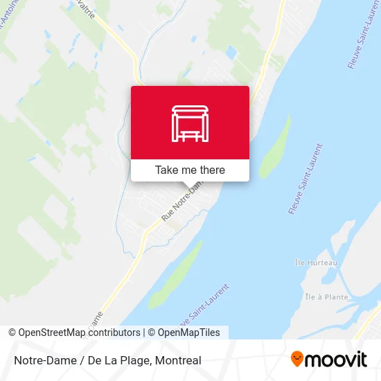 Notre-Dame / De La Plage map