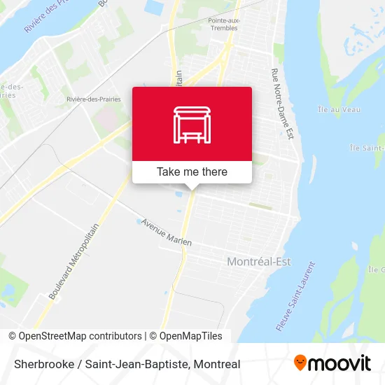 Sherbrooke / Saint-Jean-Baptiste map