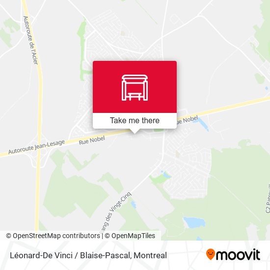 Léonard-De Vinci / Blaise-Pascal map